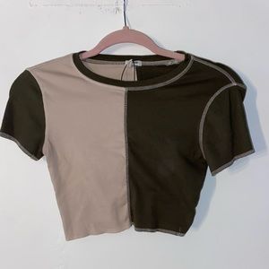 Patchworked Crop Top from Garage